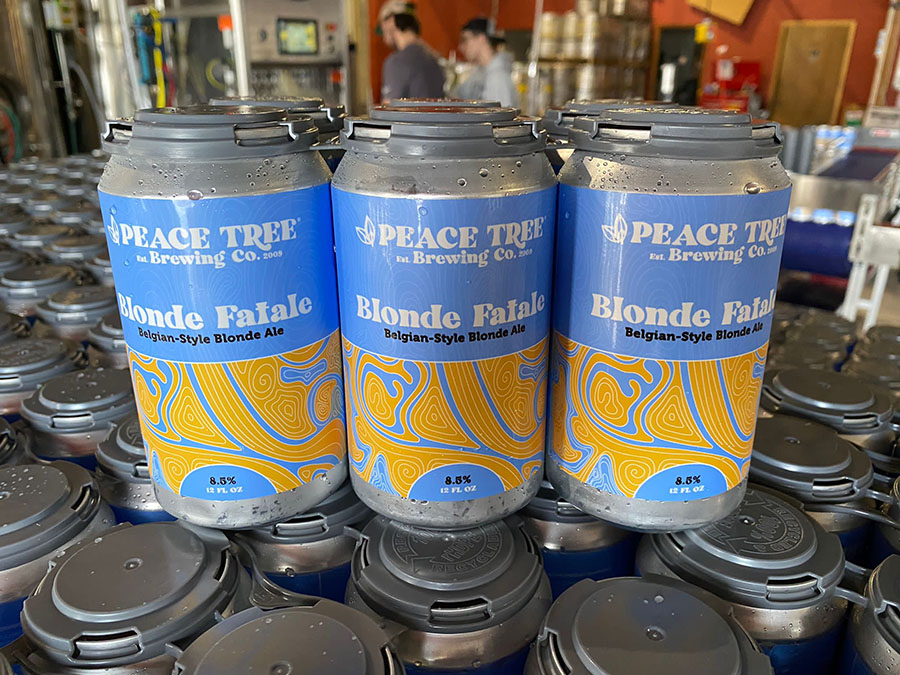 Peace Tree Brewing Blonde Fatale Cans